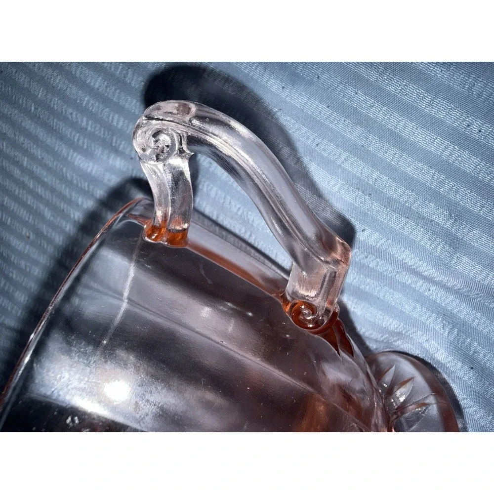 Vintage Pink Depression Glass Sugar Bowl Excellent Condition